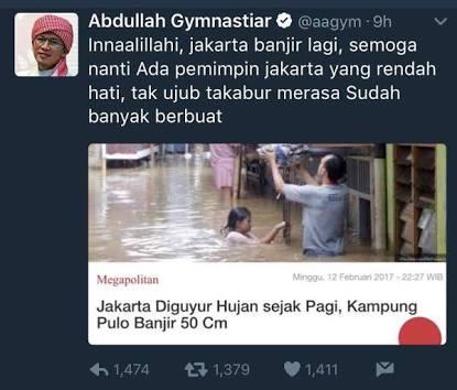habibthink's tweet photo. Tiba2 ingat Twit Aa Gym yang ini https://t.co/dWm2UXHDQD