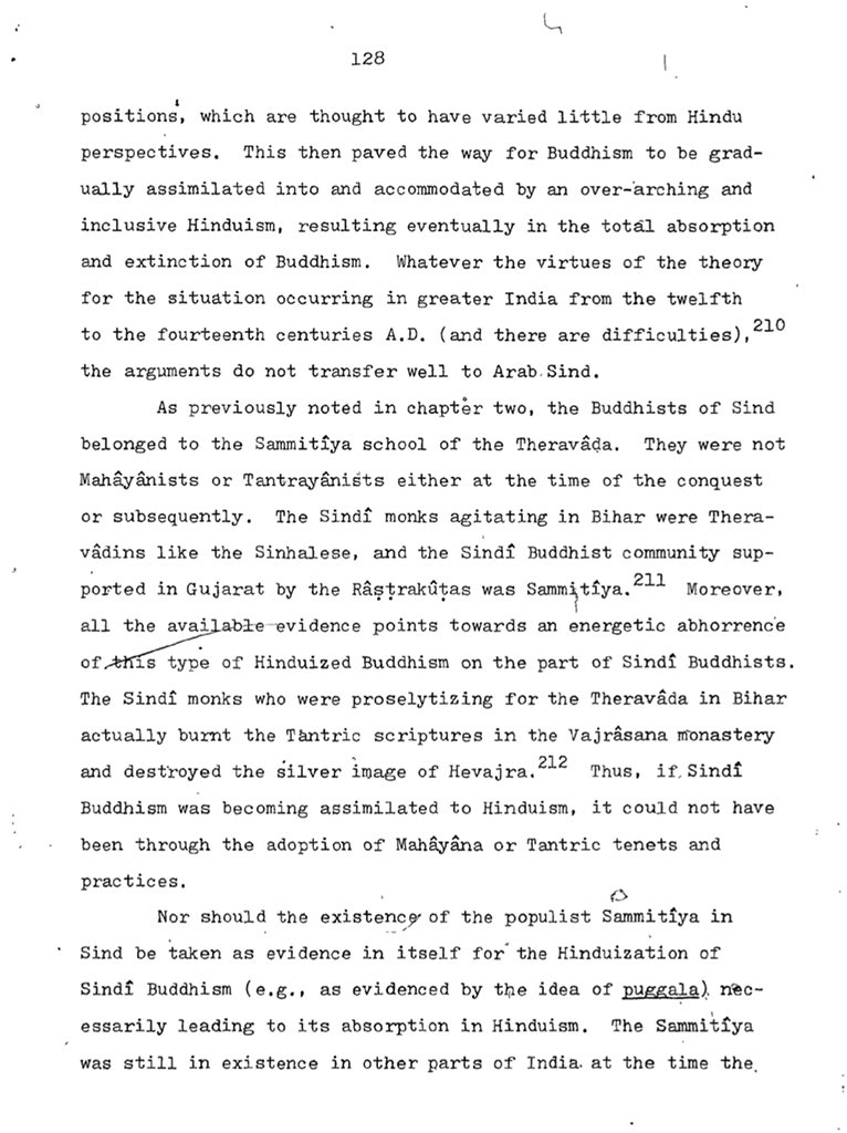 For the interested, some screenshots going through in detail the individual factors behind the eventual & complete decline of Buddhism in the Sindh. Such thoroughness & structured, factor-by-factor analysis. This is how theses should be written.