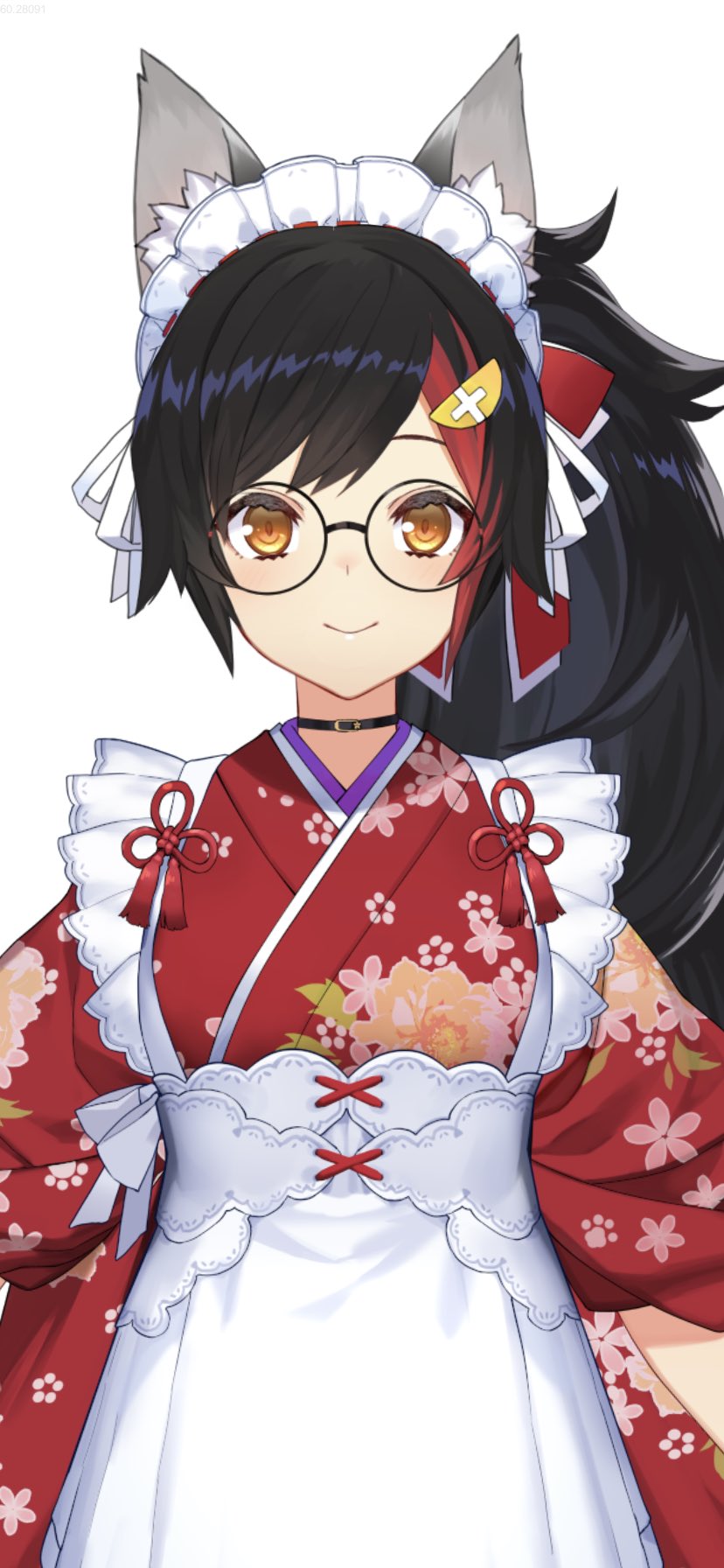 大神ミオ　正月衣装　缶バッジ 非公式】大神ミオ -正月衣装-【アクリルキーホルダー】 - dei