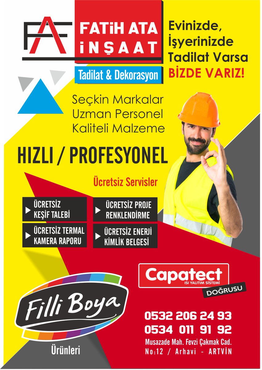 afisbaski's tweet photo. inşaat, tadilat, dekorasyon, tesisat, tamirat, duşakabin, dışcephe, mantolama, el ilanı, afiş, matbaa, baskı, https://t.co/3t8QA5Zl2Q @kalitebaski #kalitebaski #ayhaner #onlinetasarım #reklam #onlinematbaa #broşür #kartvizit https://t.co/39RqhaWH7H