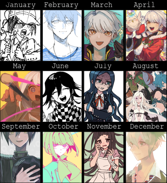 didnt post it in time,, _(:3 2019s art improvement meme,,, i drew so little last year,,,,,,,,, ___(:333;;;;;; hopefully i can get back into it this year,,,,, 