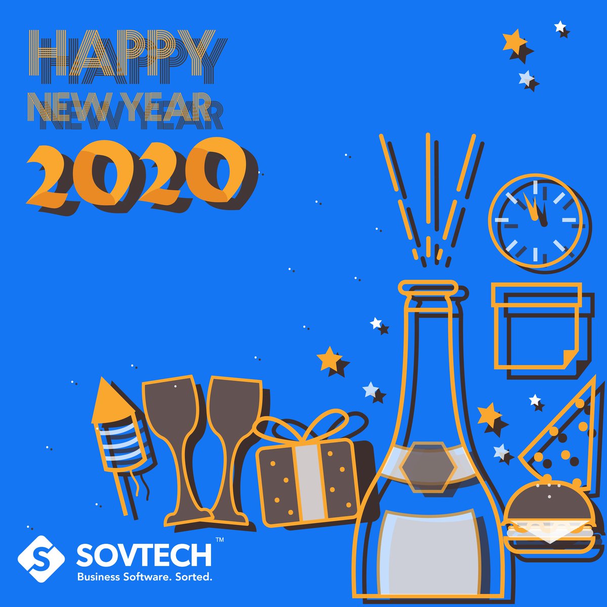 Scrumsdotcom's tweet image. Toast to a New Year &amp;amp; a new decade #2020 #SovTech #HappyNewYear