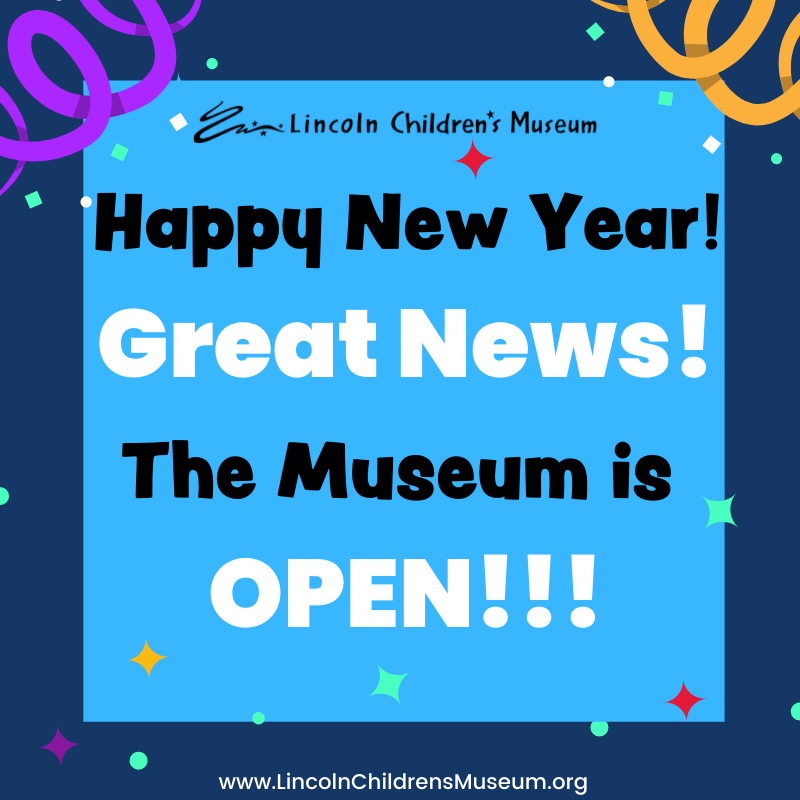 Ring in the New Year at the Museum! We are OPEN New Year's Day! 1-1-2020 #PowerOfPlay #LNKPlay #HappyNewYear 🎉😎🤗💯