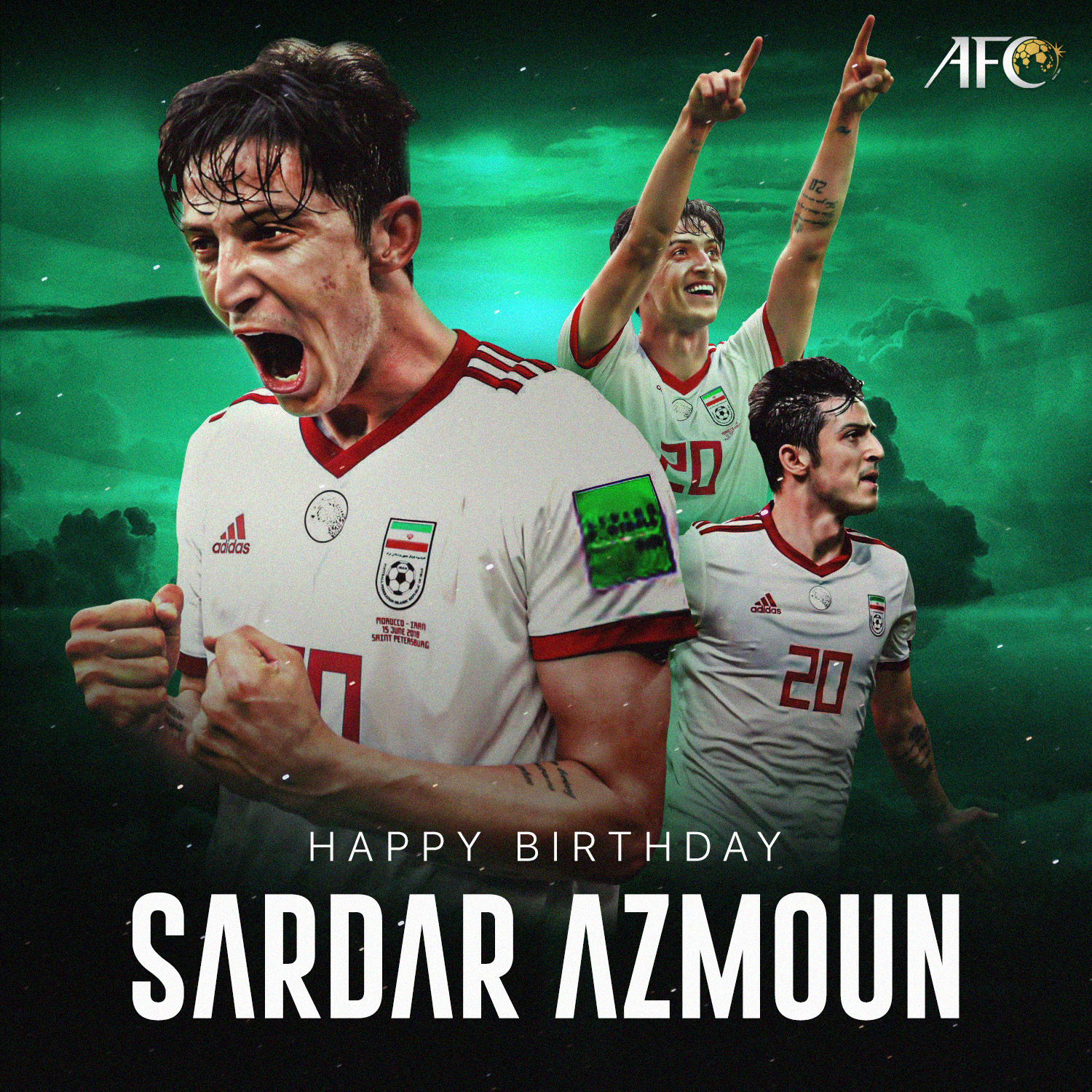 Wishing you a very happy birthday Sardar Azmoun  The Iran and Zenit St Petersburg forward turns 25 today! 
