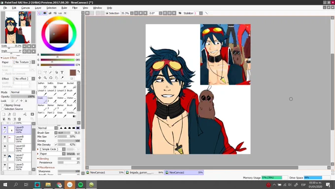 @ConisArt  A;SDJBNSAKJD.

Las piernas de Kamina en el fondo. 