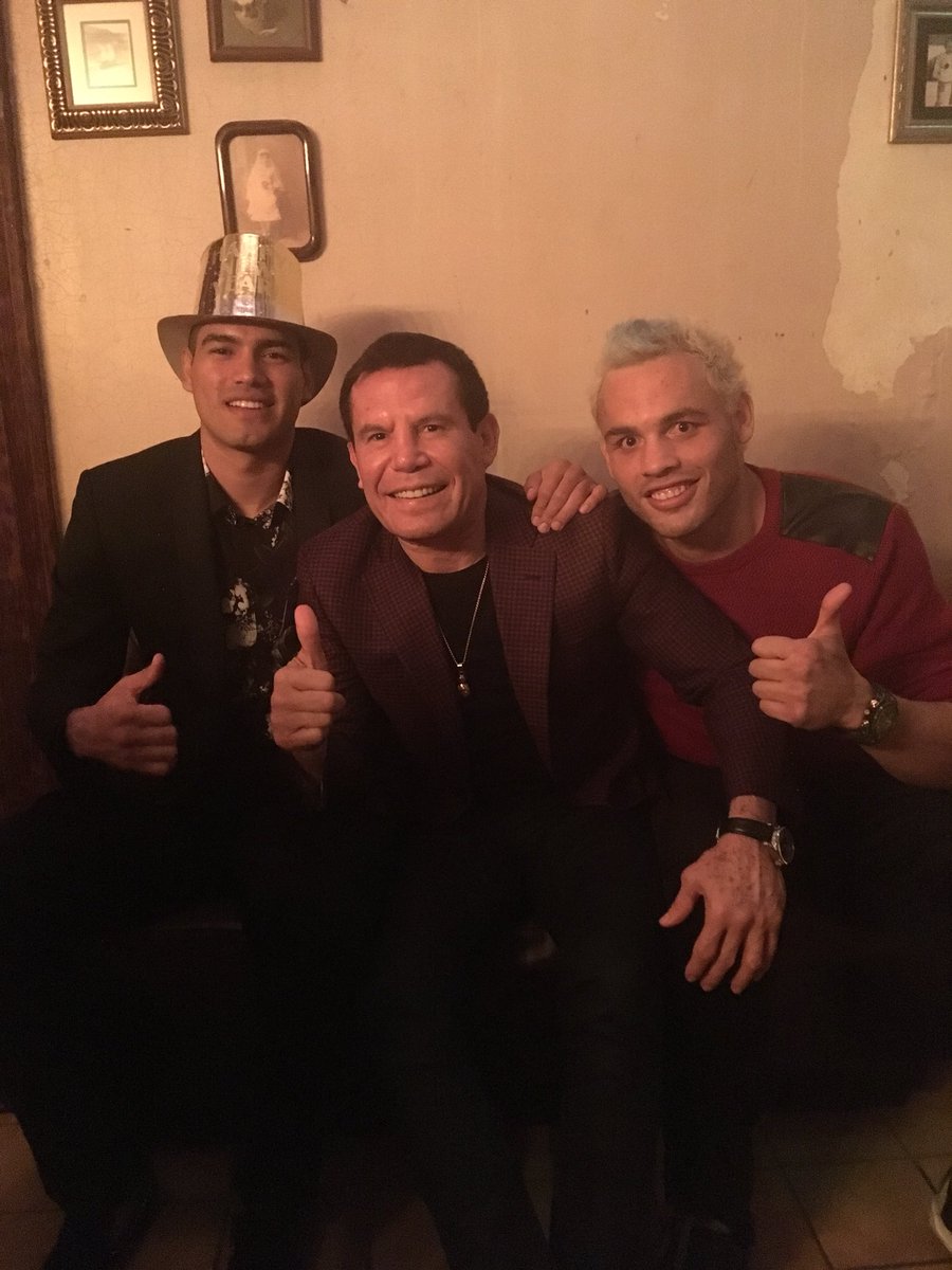 Con mi hijo julio y con zurdo Ramírez feliz Año Nuevo