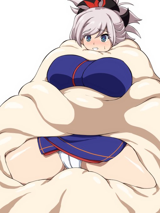 明けましておめでとうございます
新年一発目の絵は巨大な餅に包まれる武蔵ちゃんです 