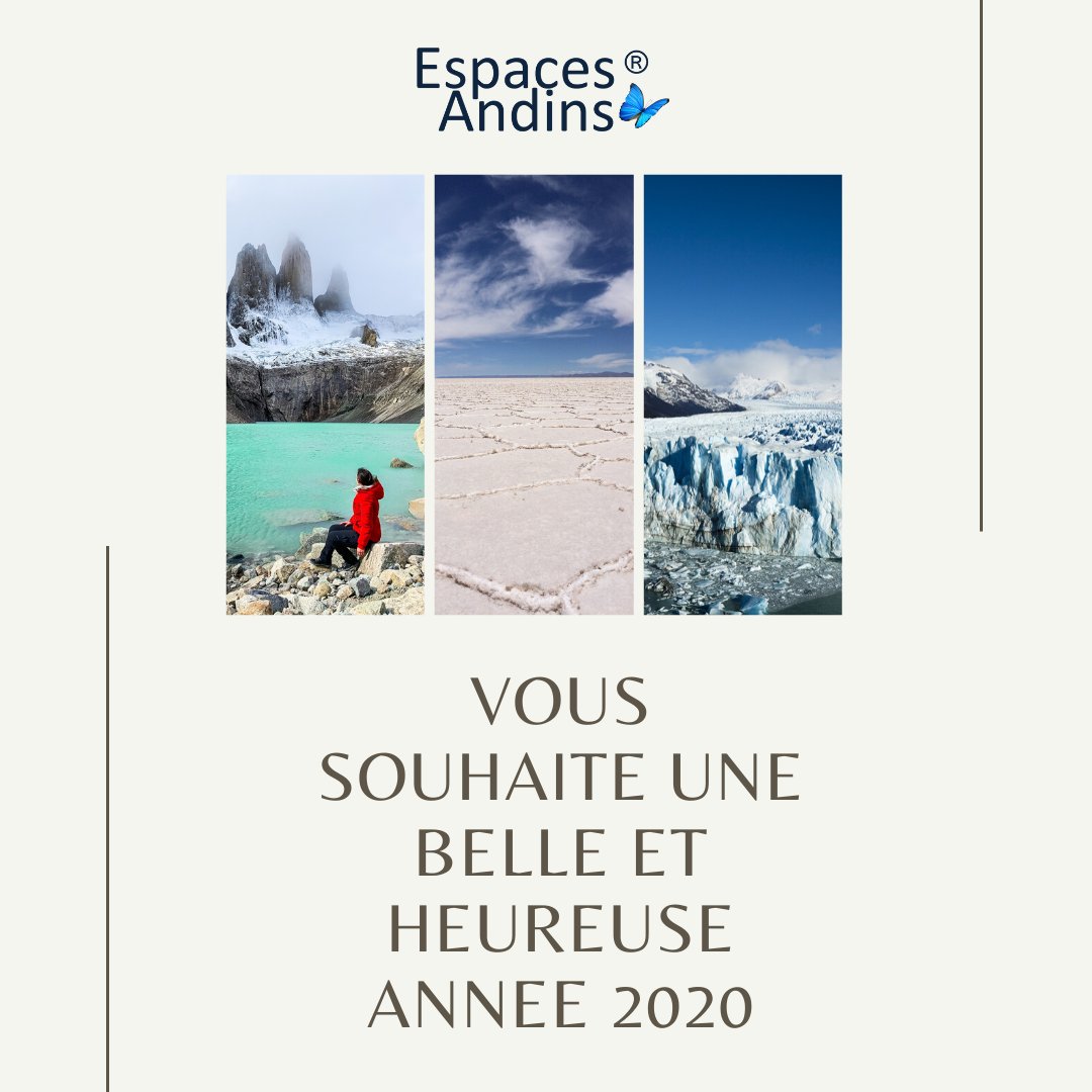 Belle et heureuse année 2020 à tous !
.
#bonneannee #2020 #voeux #espacesandins #ameriquedusud #specialiste