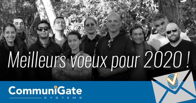 CommuniGate's tweet photo. Toute notre équipe vous souhaite ses meilleurs voeux !
#2020 #PrivateCloud #WebRTC #UCaaS #SMTP #IMAP #CGatePro #FrenchTech #ProntoCloud #cybersecurity #emailsecurity #regulatedindustries #securecommunication #cybersécurité https://t.co/Y1VNzOYHIc