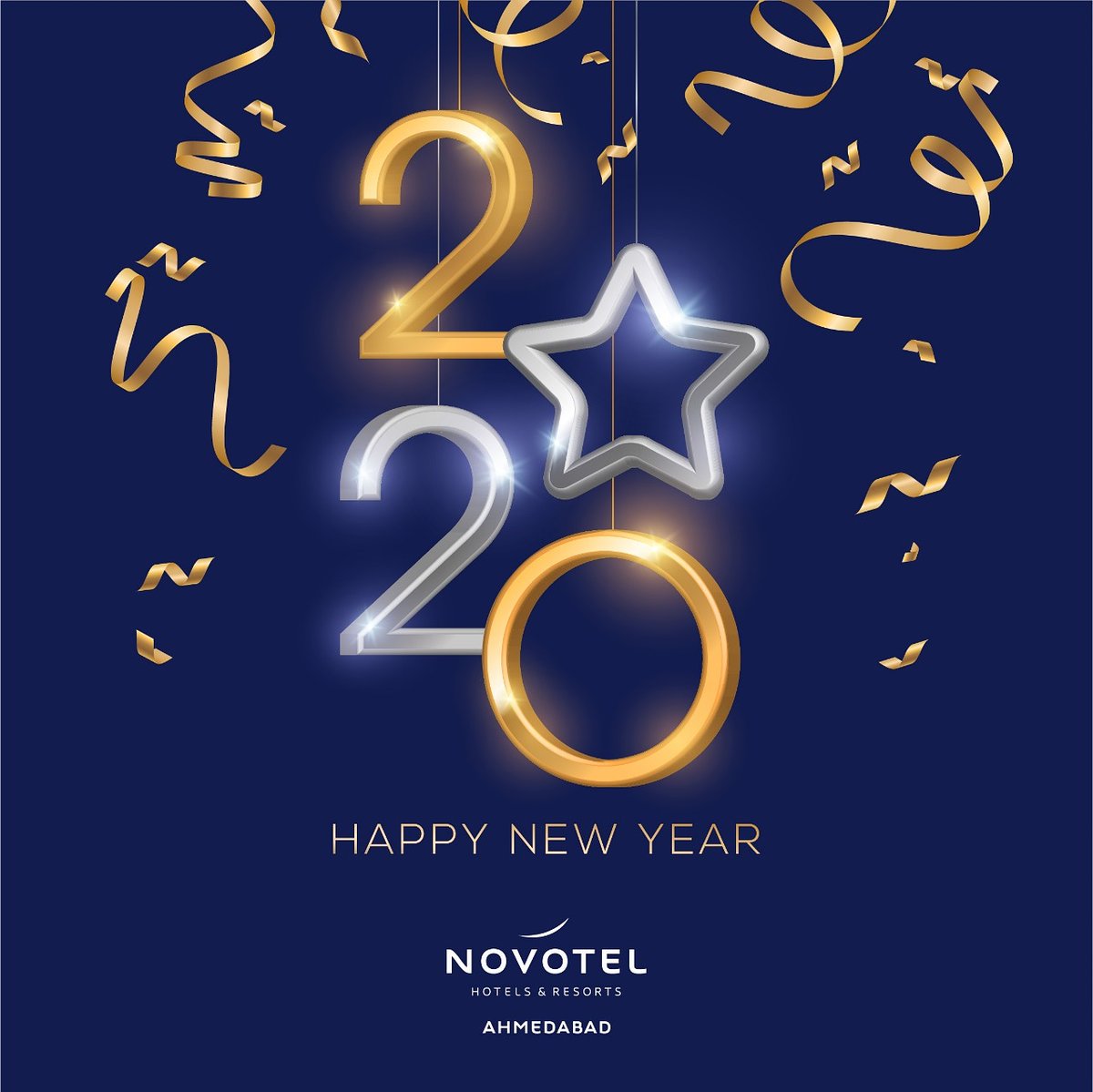 NovotelAbad's tweet photo. #NovotelAhmedabad wishes you a very Happy New Year!

Let's celebrate 2020! 

#TheSquare #NewYearsParty #NewYear2020 #year2020 #AccorHotels #FeelWelcome https://t.co/mzyHBHqEN8