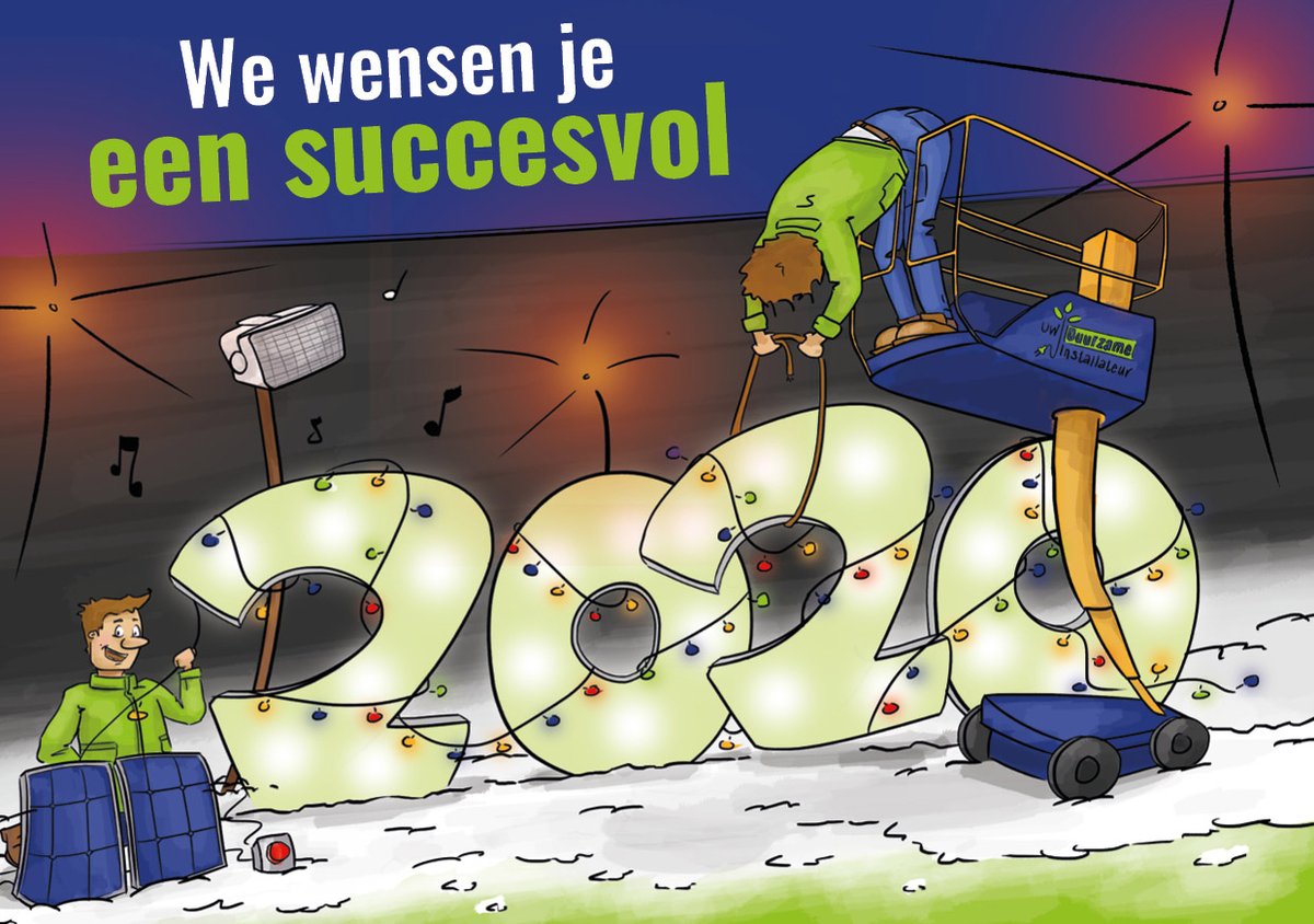 Het team van Uw Duurzame Installateur wenst je een gelukkig, gezond en succesvol 2020.