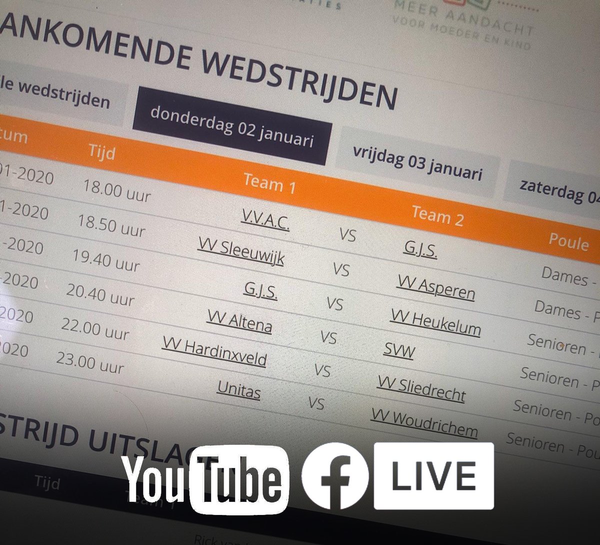 💥Gelukkig nieuwjaar...en wat een mooi begin: morgen spelen we al de kwartfinale senioren en halve finale van de dames! 

🎟️ Geen kaartje? Geen paniek! De wedstrijden zijn live te volgen op ons youtube of facebook kanaal.