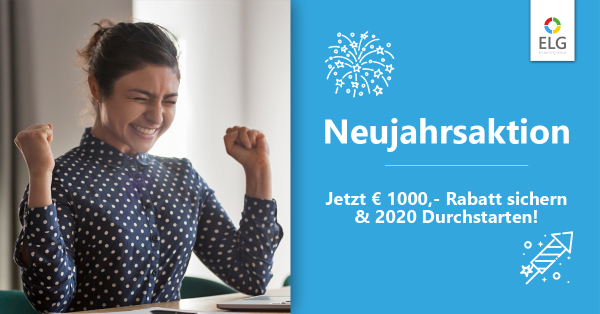 Frohes neues Jahr! 😊🍾

Ein besonderer Startbonus wartet für Dich. Melde Dich jetzt für Dein #MBA Fernstudium an und sichere Dir € 1000 #Neujahrsrabatt.

Hier klicken &amp; #2020 wird Dein Jahr: ow.ly/FbtN50xKxhS

#ELG #ElearningGroup #Fernstudium #Master #Neujahrsaktion