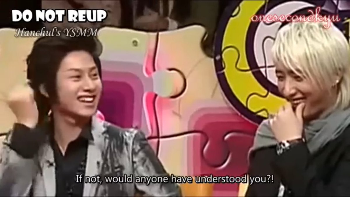 hangeng, being the first foreign idol, was not allowed to appear on certain programs & didn't have many jobs. heechul kept talking abt him whenever he appears on shows & eventually hangeng was also invited to some shows. heechul helped translate what hangeng meant to others.