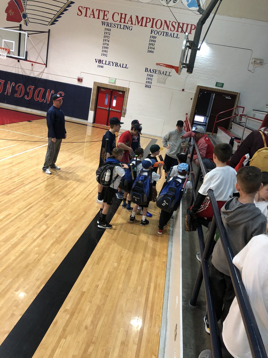 AFHSbaseball's tweet photo. Thanks for all the great instruction coach @chenz25 #pokybaseball  there’s only three reasons you should wear your hat backwards! 😂 https://t.co/vZmBwkGgHn