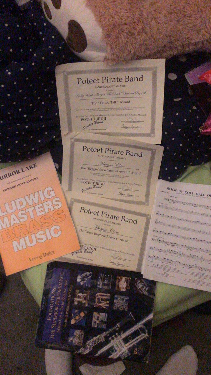 lrglemonade's tweet photo. was cleaning my room out at 2am and found these gems..... @GoPirateBand #alumni2017
...did i spell that right? https://t.co/ZeTmaAQphW