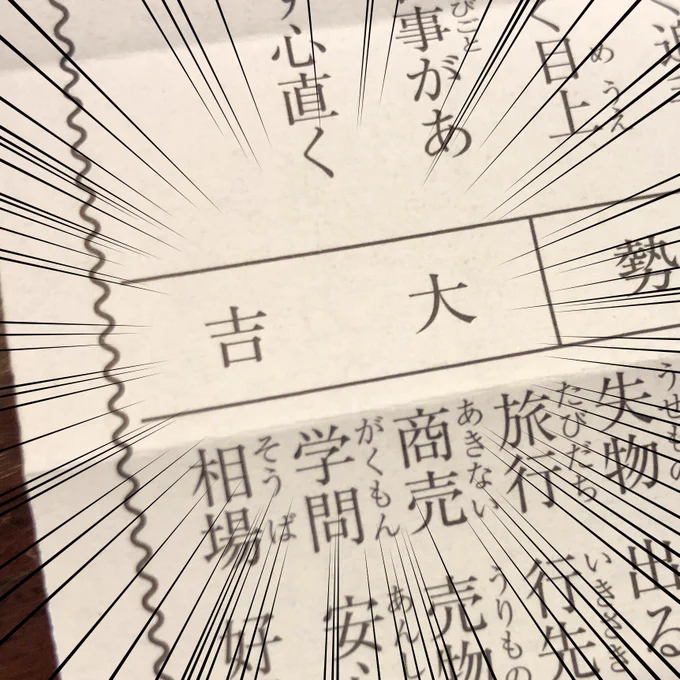 初詣で(よそ様の)ワンコにペロしてもらったし、吉大頂いたし、帰宅したらファンサが届いてるし、もう2020年思い残すことは無いです。ありがとうございました 