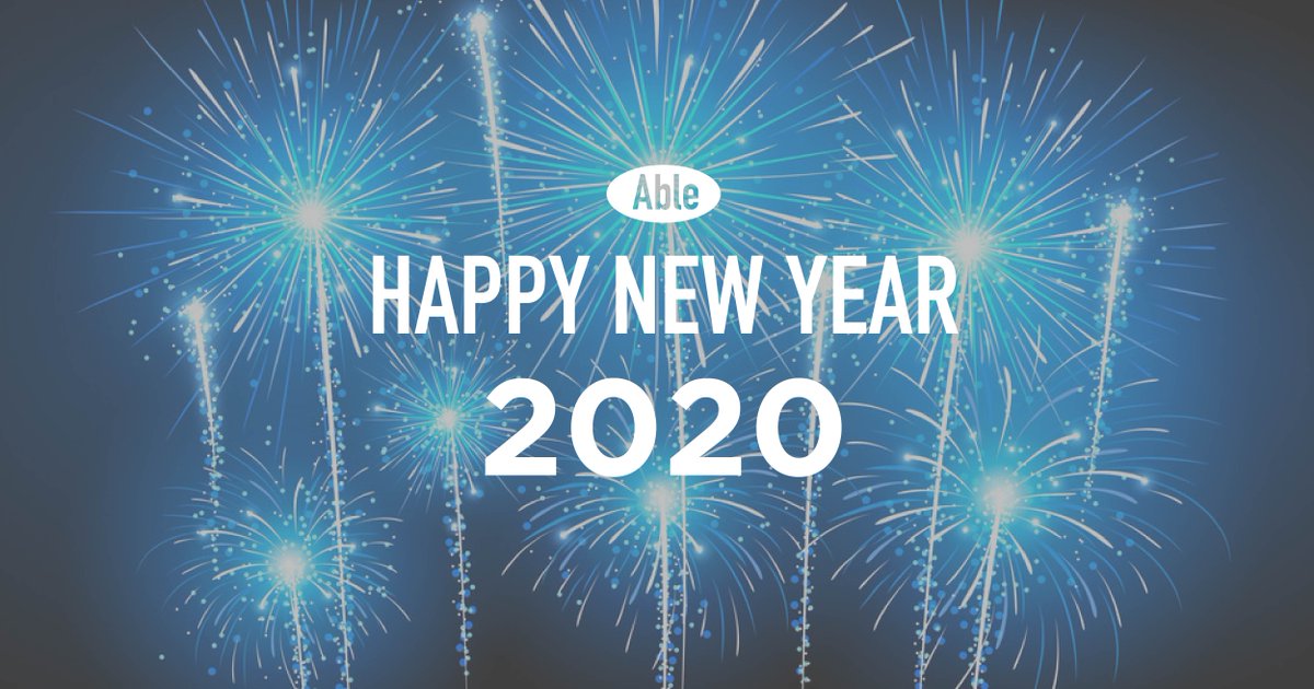 Wishing you health and happiness in #2020. #HappyNewYear from #AbleAerospace!