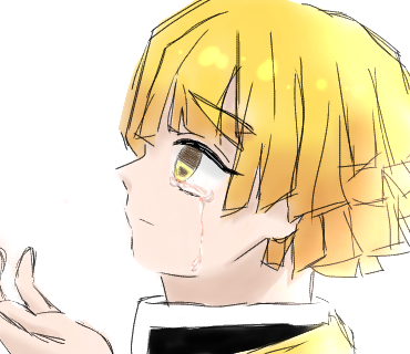 まーめ‼️さんがTwitterに投稿した我妻善逸(鬼滅の刃)のイラスト。