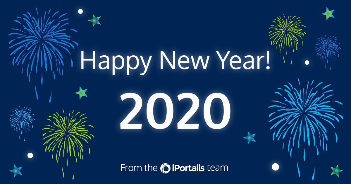 #HappyNewYear2020 from us all at iPortalis! Hope you all have a lovely New Year's Day and aren't suffering too badly from last night's festivities. 🥂🎇🎉