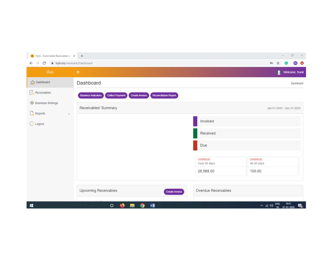 ViccasOfficial's tweet image. Hello SME Owners! New beginnings call for smarter moves. Take a sneak peek into our smart #automatedpayments platform wherein menus are corrected and reduced to key features. #goHylo #SMENeoBanking #InvoicePaymentDigitization #smepayments #smereceivables #NeoBanksforSME