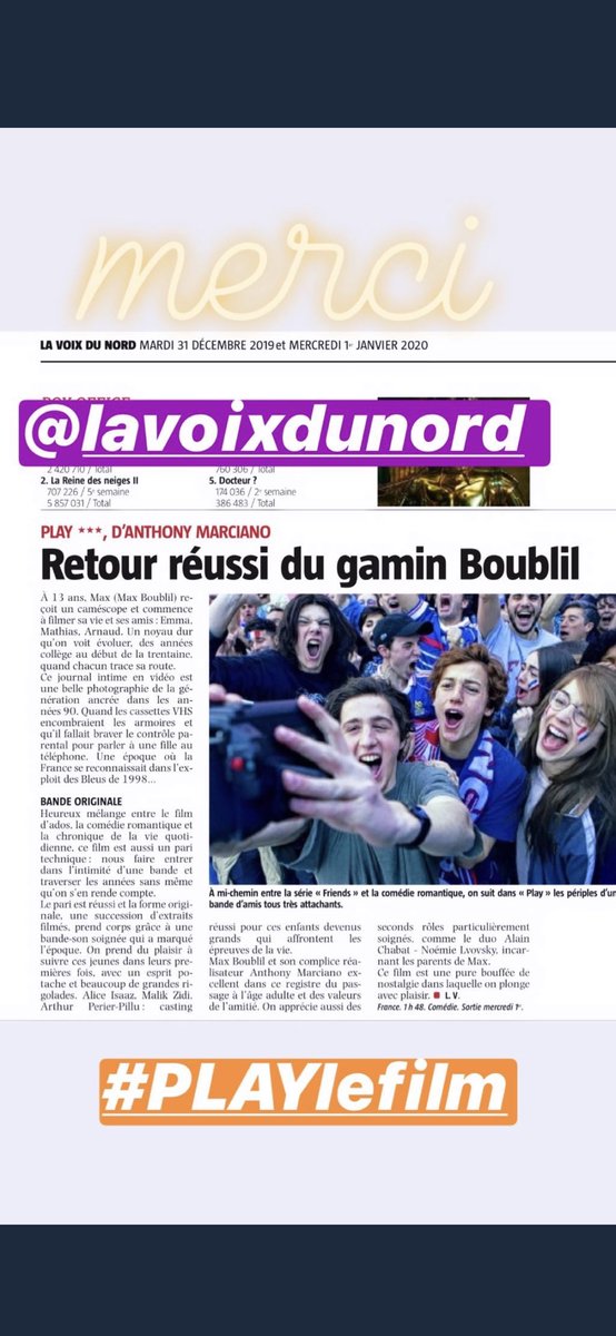 max_boublil's tweet photo. Petit tout de la Presse today !!!! Play est dans les salles ! https://t.co/zpvWIye6G0