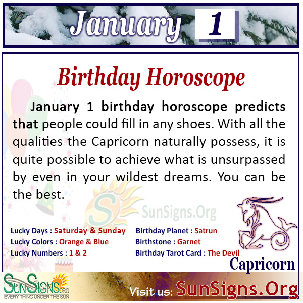 january 1 sign astrology