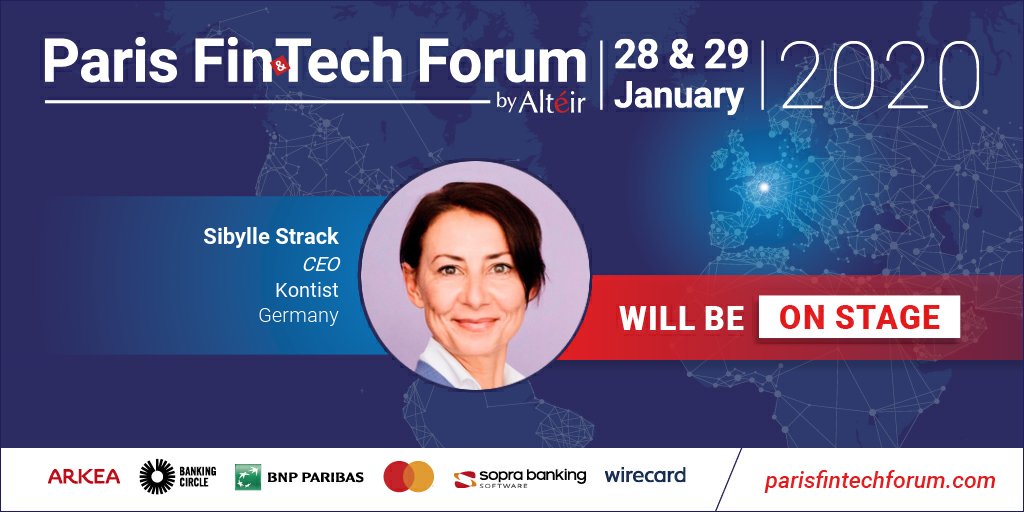 ParisFinForum's tweet photo. #SibylleStrack CEO @Kontist will be on stage at #PFF20 next January 28 &29th and you, any plans for end of January ? Register now➡ https://t.co/jC7aTFUhCf cc @europlace @financeinnov https://t.co/i1m5KVdgjw