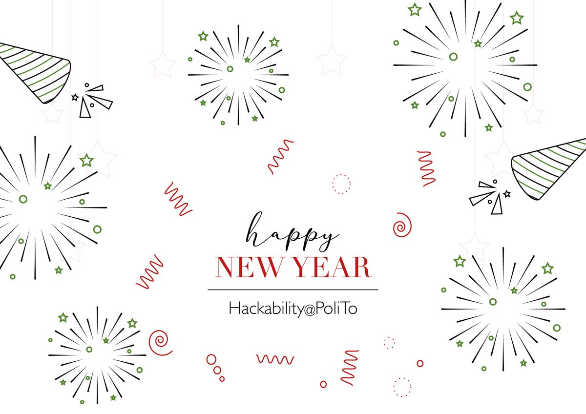 HackPoliTo's tweet image. 🎊🎉 Che questo 2020 sia pieno di soddisfazioni e belle sorprese! Buon anno nuovo dal team Hackability@polito 🎉🎊

#PoliTo #politecnicoditorino #teamhackability #hackability  #dimeas #turin #design #design4all #togetherisbetter #TecDi #designforall #accessibility