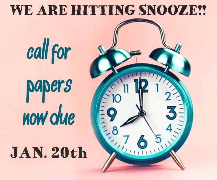 Canadian Vision Teachers' Conference 2020 (@cvtc2020) on Twitter photo Didn’t quite meet our deadline to present a workshop at <a href="/CVTC2020/">Canadian Vision Teachers' Conference 2020</a>? We are giving you an extension and letting you sleep in! 💤 HAPPY NEW YEAR from your Steering Committee! Remember to submit your Workshop Proposal no later than Jan 20th! Didn’t quite meet our deadline to present a workshop at <a href="/CVTC2020/">Canadian Vision Teachers' Conference 2020</a>? We are giving you an extension and letting you sleep in! 💤 HAPPY NEW YEAR from your Steering Committee! Remember to submit your Workshop Proposal no later than Jan 20th!