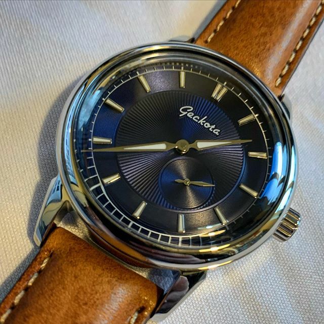 jstanton8869's tweet photo. New Year (Another) New Watch. Happy New Year Everyone! Think I might need to buy shares in @geckota #watchoftheday #guilloche #bluedial #dresswatch #geckotawatches #watchgecko https://t.co/yQ6WMZYGdI https://t.co/ErZfOaILYT