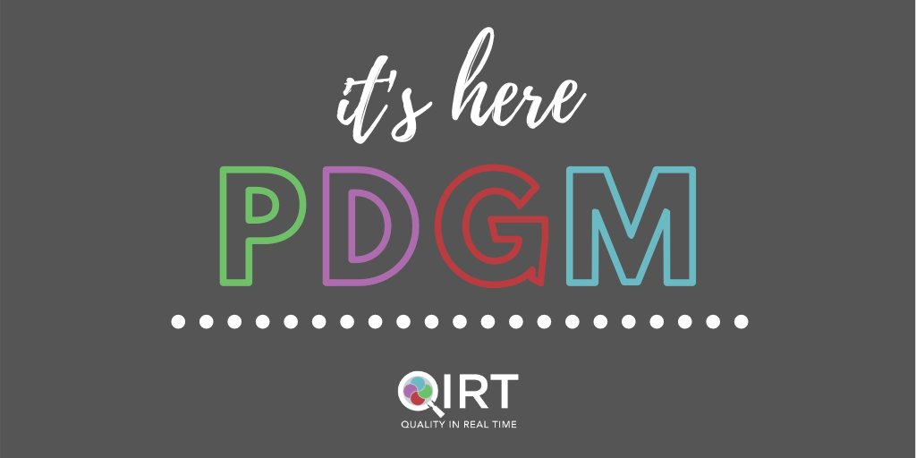QIRTClinical's tweet photo. Today marks the start of the PDGM era in the home care industry. Correct coding will drive reimbursement more now than ever before. Quality in coding ICD-10 and accuracy in OASIS answers have never been more important. QIRT can help. #qualityinrealtime #qirt #pdgm https://t.co/9XZHme2wI4