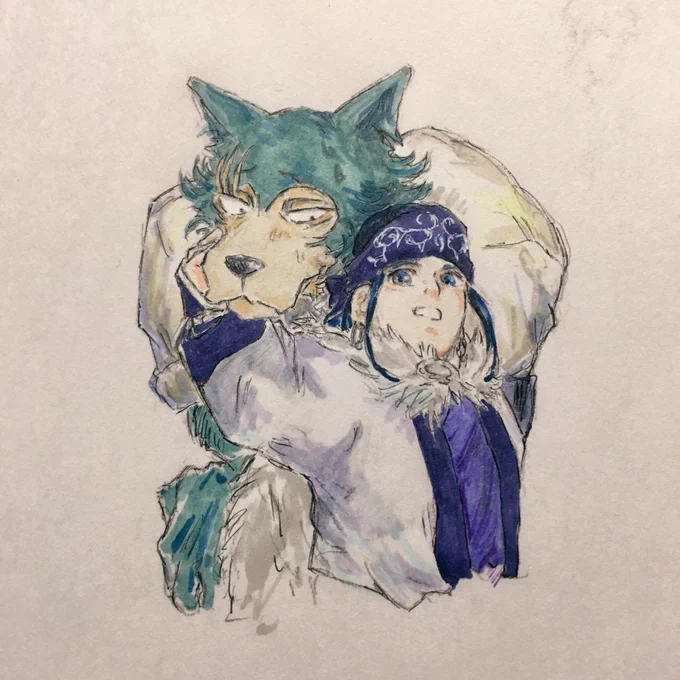 アシリパさんの勘違いは続く(描き初め) 