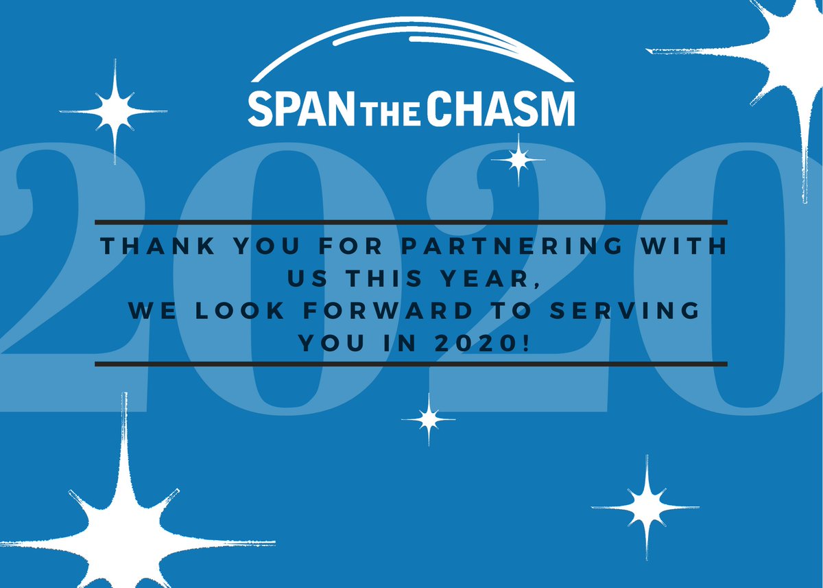 SpantheChasm's tweet photo. Our wish for you is #UncommonSalesSuccess in the ensuing new year! Whether we can help you put together an energized #sales kick-off or help you #coach your #salesteam, please reach out. Call, text, email - they all work! https://t.co/ssqQqipDka #salessuccess #salestraining https://t.co/j2Hw1CFpVk