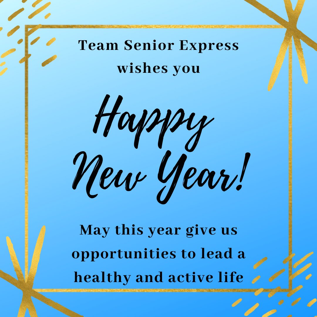Team #SeniorExpress wishes everyone a very #Happy and #Healthy #NewYear2020