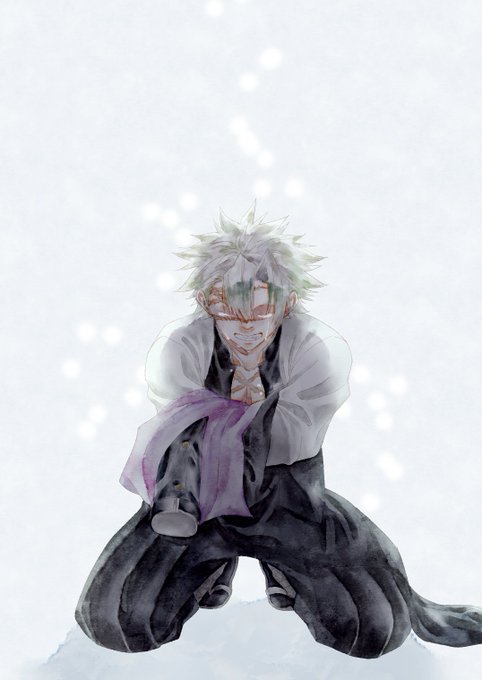 ゆきや@低浮上期間中さんがTwitterに投稿した不死川実弥(鬼滅の刃)のイラスト。