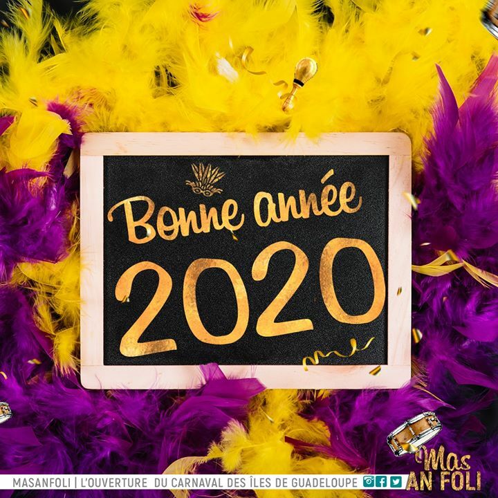 masanfoli's tweet photo. Toute l'équipe de l'association Top Carnaval Guadeloupe vous souhaite une bonne et heureuse année 2020 ! #Carnaval #CarnivalOpening #Guadeloupe https://t.co/pDz5rhnaNu https://t.co/uErOz3Ccuj