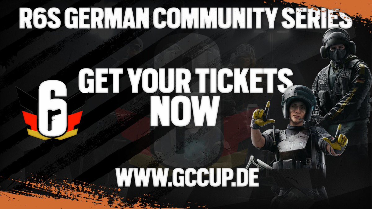 R6S GERMAN COMMUNITY SERIES
⚠️ SIGN IN NOW [ Ps4 | Xbox | Pc ]
>> gccup.de

Ab 18.00 ist die offizielle Anmeldung &amp; der Kampf um die Tickets eröffnet! 🎉 
Sichert euch euren Platz auf der GCS!
#r6s #gcs #gccuplan