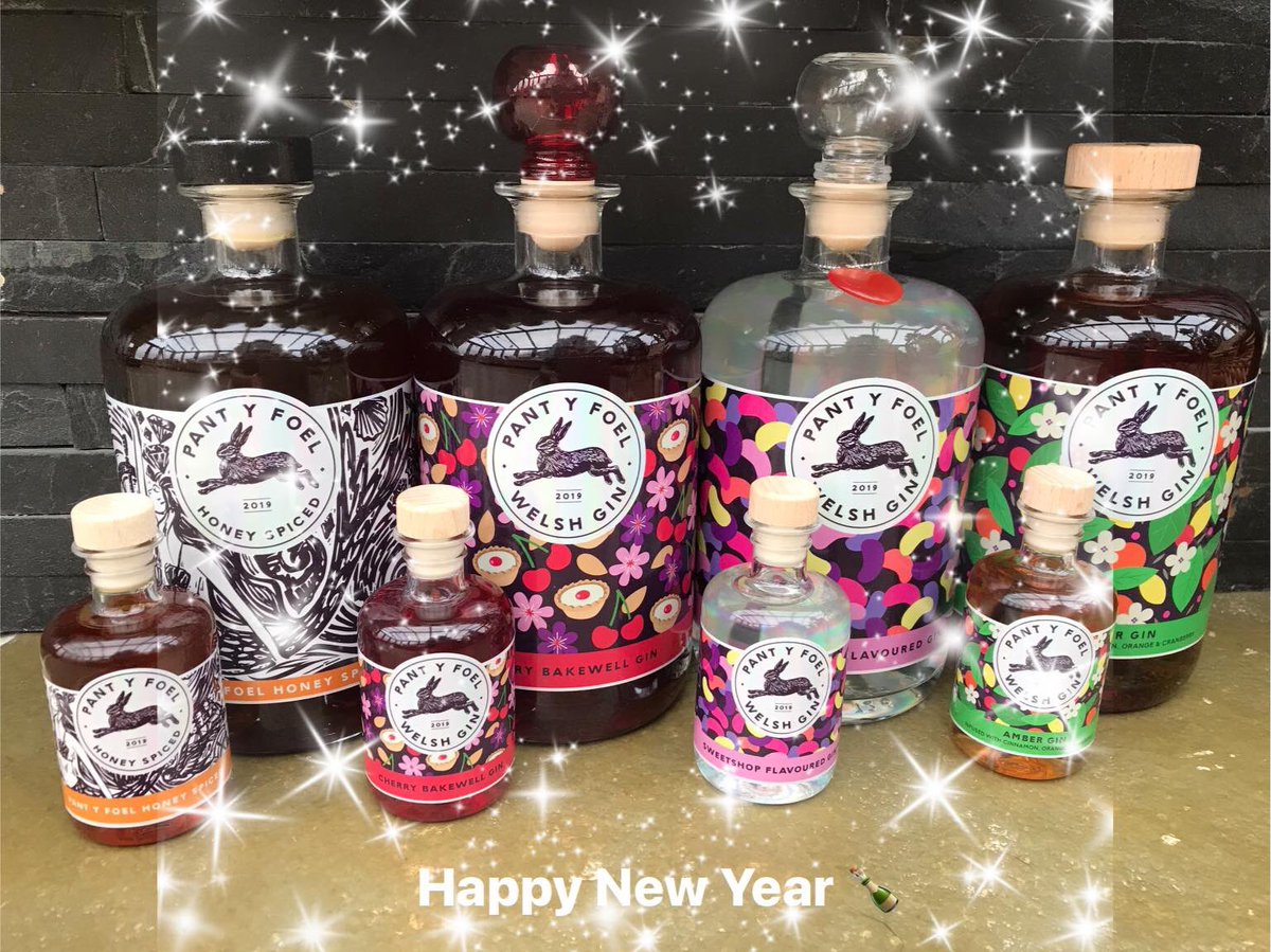 y_foel's tweet photo. A Big Thank You  for all the support we received in 2019 from all our Family, Friends and Valued Customers from Pant Y Foel Gin 🥳🍾🍸 https://t.co/vROlqspGMl