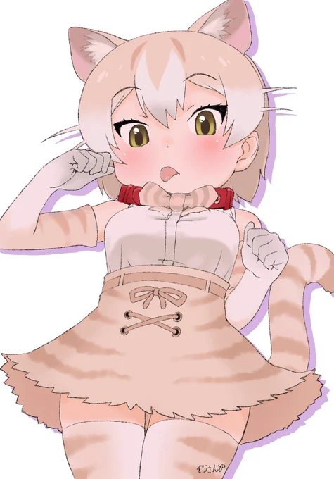 #けものフレンズ 
過去絵
イエネコちゃんにゃん❣️ 