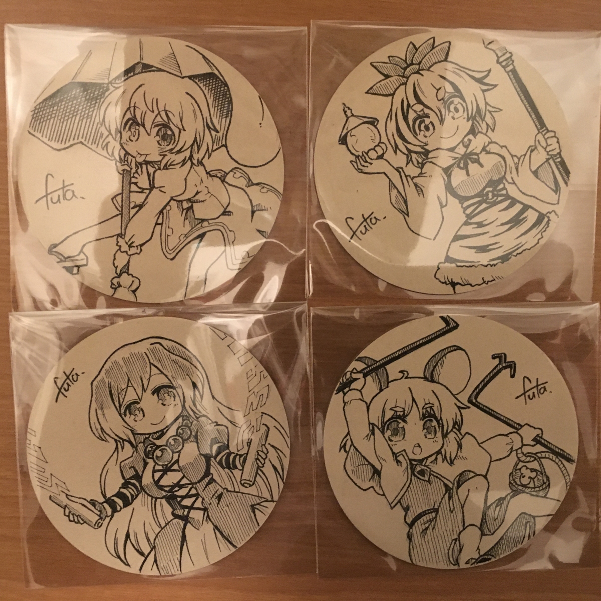 C97 お疲れ様でした(+色紙&コースター) #東方 #色紙 #コースター https://t.co/hjTwcNx039 