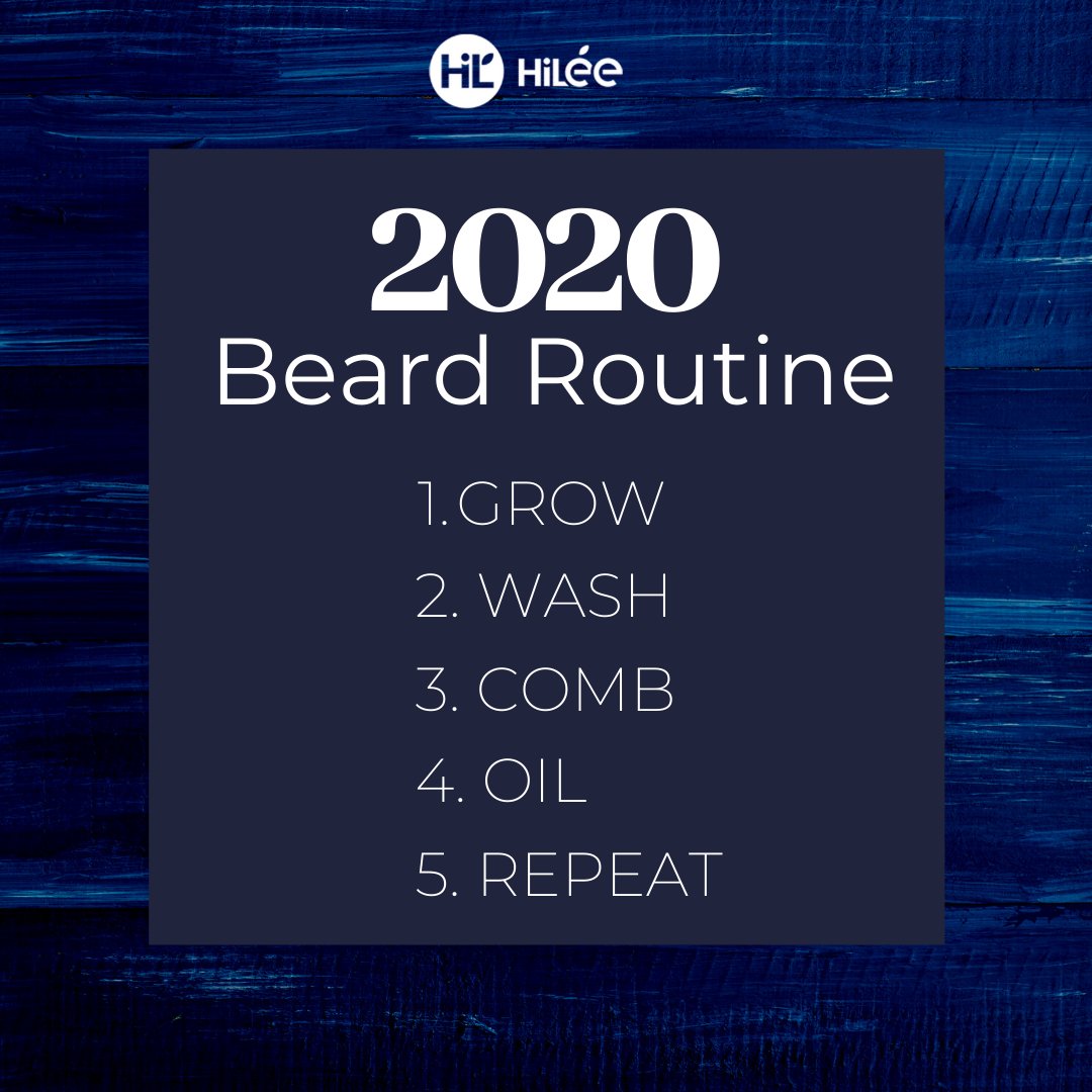 HiLeeGents's tweet photo. Your official Hilee Beard Care Routine for 2020. Easy &amp; simple. Start your decade off with the right beard, gents!⁠ https://t.co/vzMRPvP233