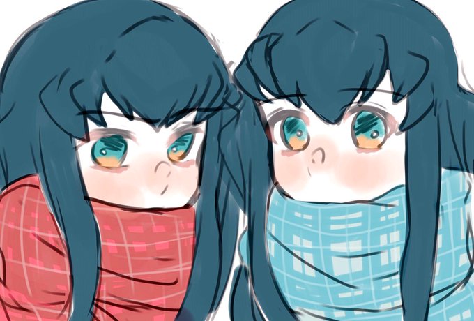 もふびいさんがTwitterに投稿した時透無一郎(鬼滅の刃)のイラスト。