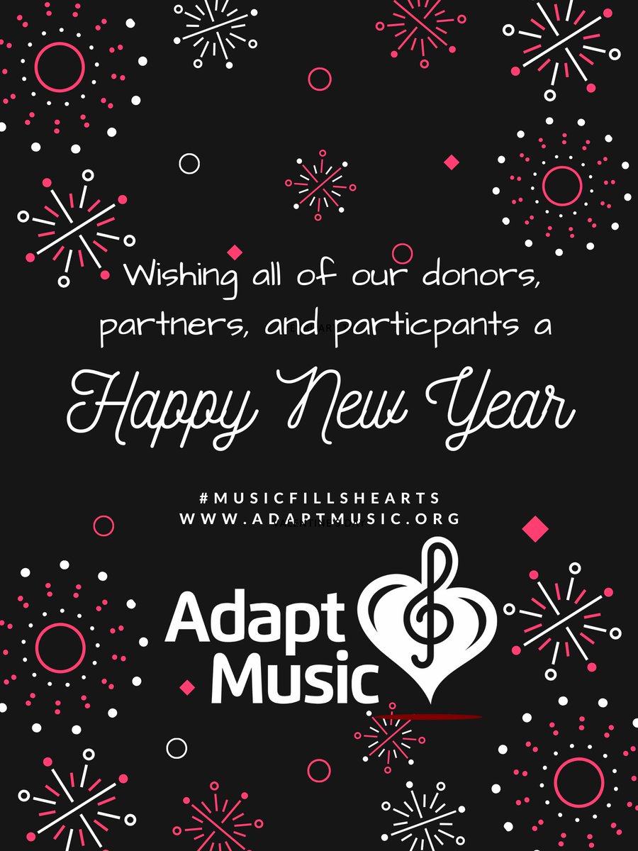 AdaptMusicFargo's tweet photo. Happy New Year from Adapt Music. Here 's to creating music your own way, filling hearts, and experiencing the power of music in 2020!
#musicfillshearts #createmusicyourownway #musichaspower https://t.co/CC9A5oYf2h