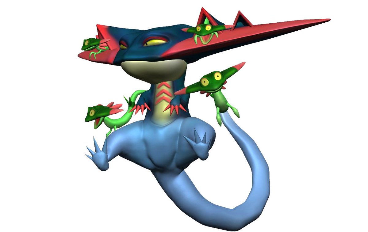 ポケモン 造形初め ドラパルトとドラメシヤ Zbrush ポケモン剣盾 クロザリのイラスト