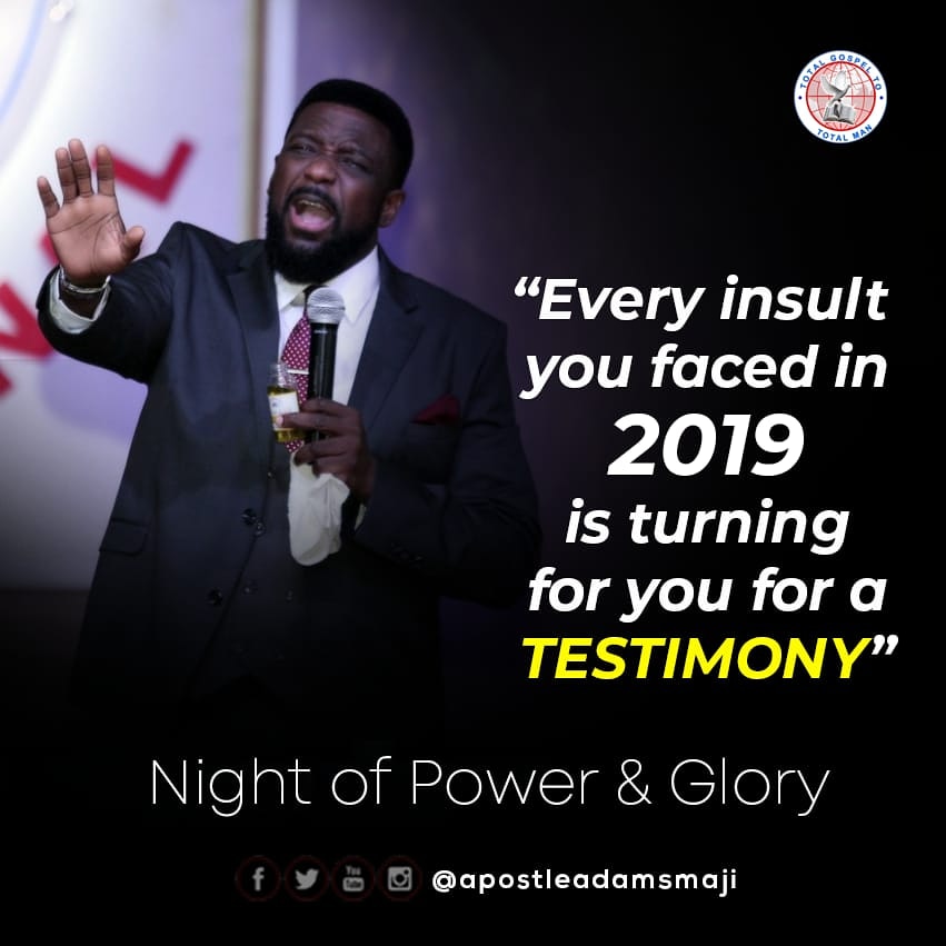 ApostleAMaji's tweet photo. Night of Power and Glory with Apostle Adams Maji
.
.
. 
#2020 #newyear #FLMInt https://t.co/OVdFYwyFVk