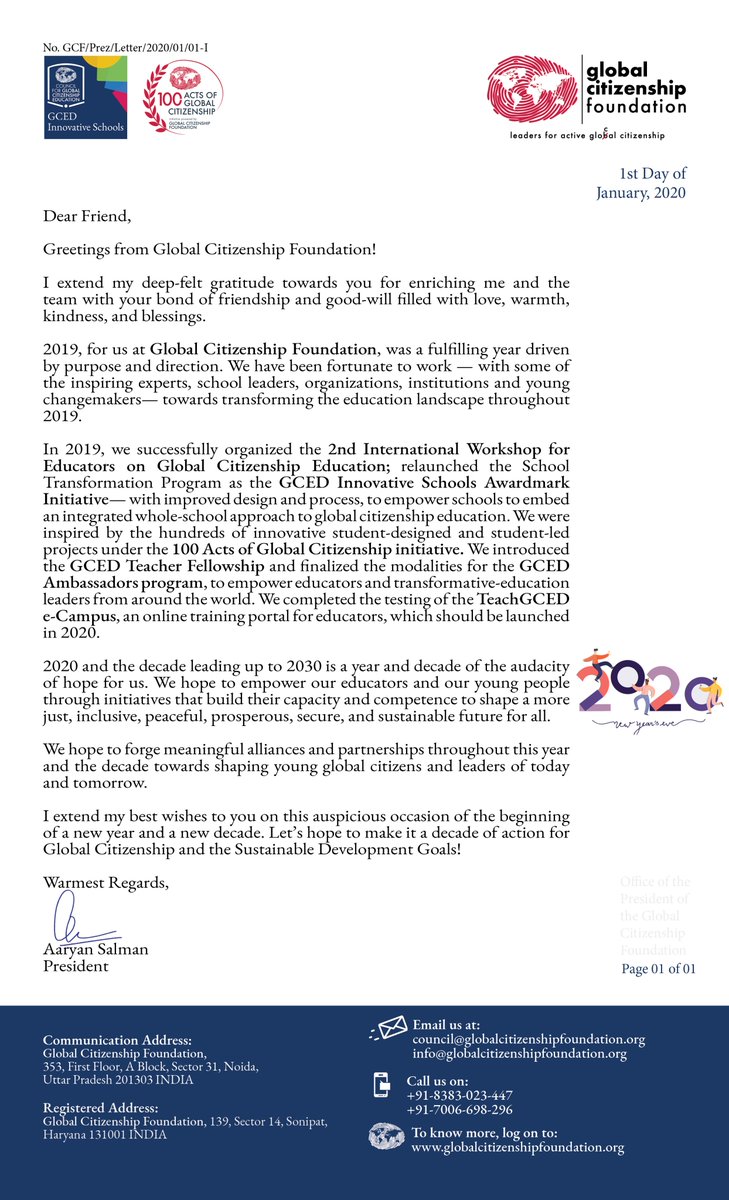 Global Citizenship Foundation tweet media