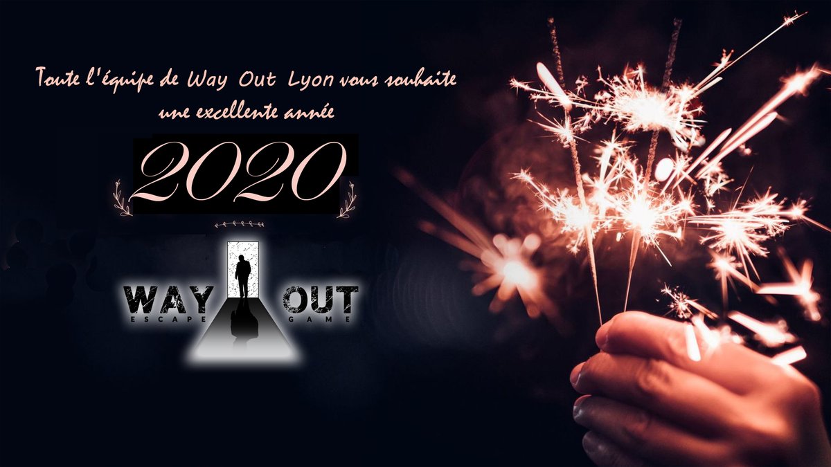WayOutLyon's tweet photo. Toute l'équipe de Way Out escape game Lyon vous souhaite une très bonne année 2020 !!! #wayoutlyon #escapegame #escapegamelyon #escaperoom #escaperoomlyon  #lyon #lyoncity https://t.co/2WGAaYxLWc