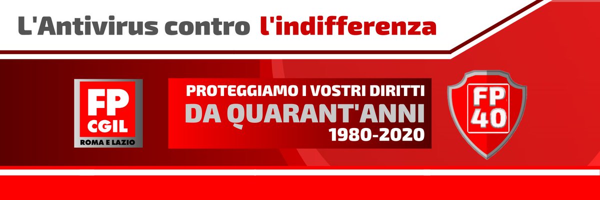 Nel 2020 Funzione Pubblica Cgil compie 40 anni: 40 anni di lavoro instancabile per proteggere chi garantisce i servizi pubblici per tutti, tutti i giorni. Iscritte/i, delegate/i, RSU: tutti insieme, per un nuovo anno di lotta, uniti nel lavoro, noi #CiSiamo!

#FP40
#2020