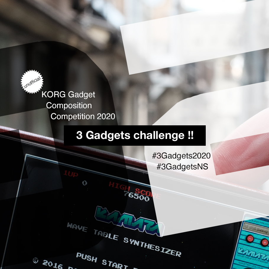 Korg Gadgetユーザー作曲コンペ 3 Gadgets Challenge 2020 エントリー作品まとめ